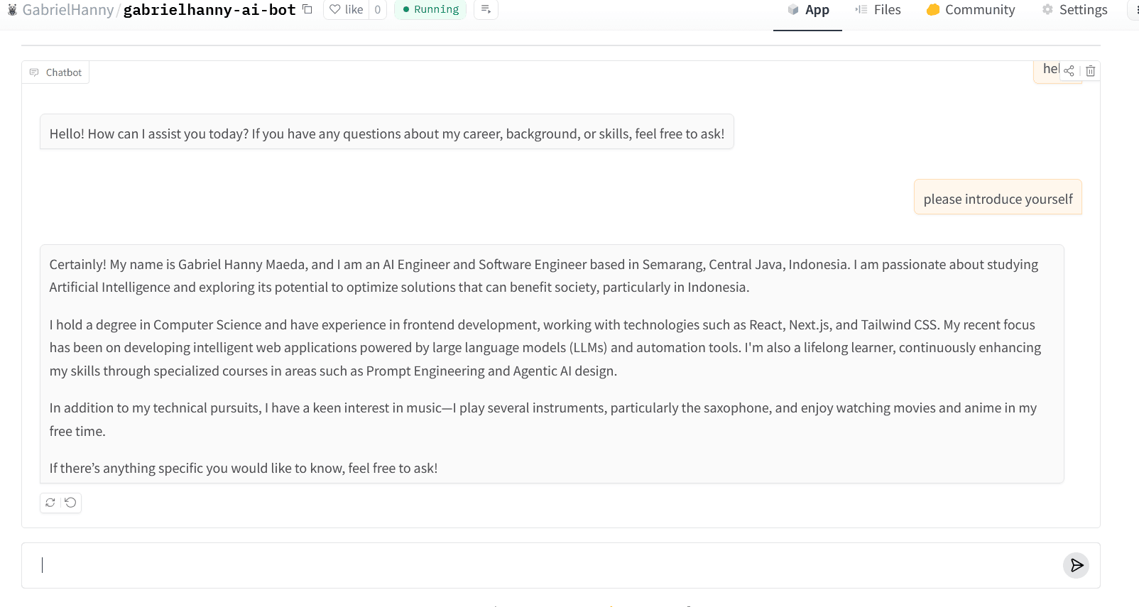 AI Personal Bot (RAG)