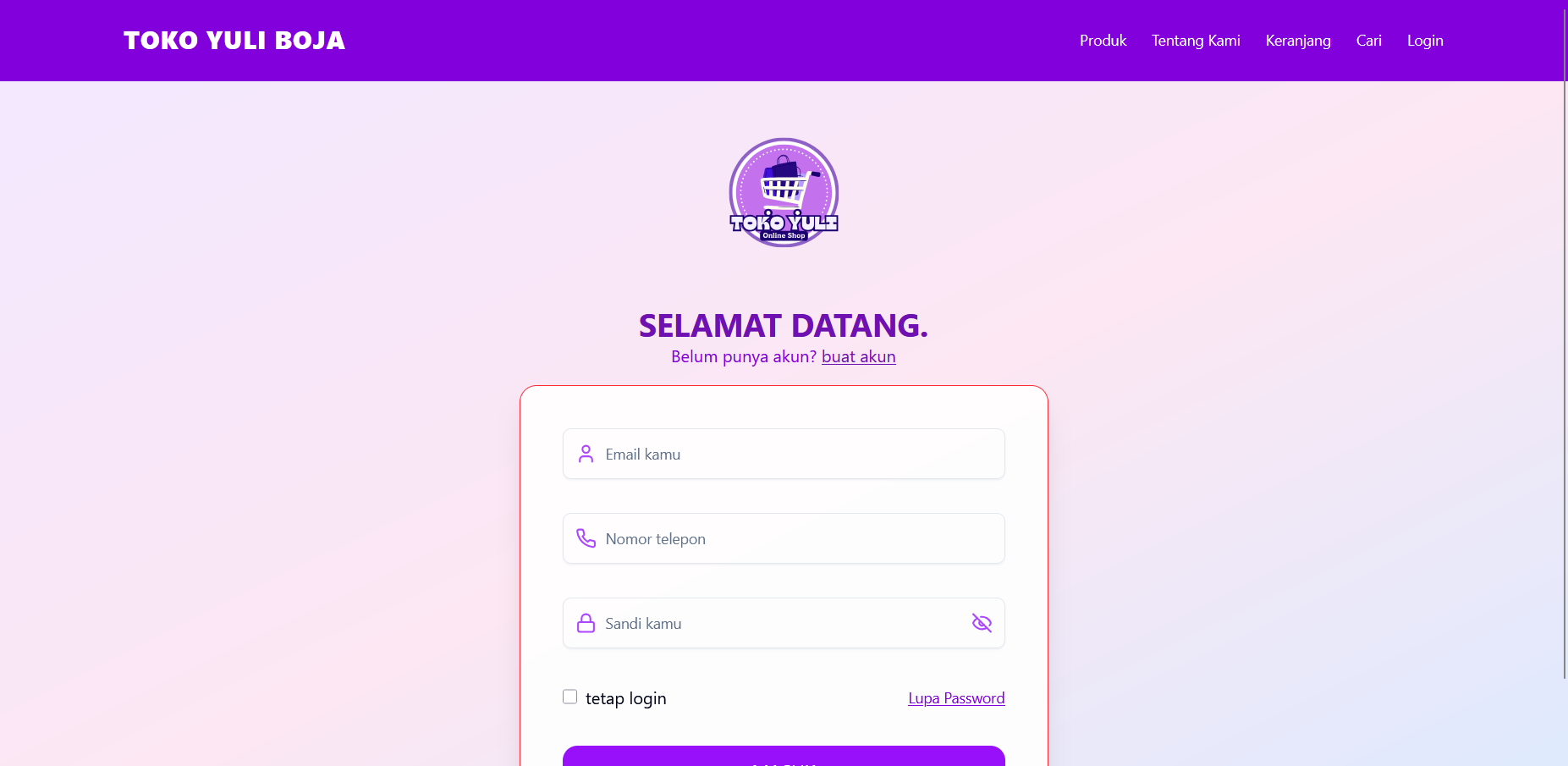 Tokoyuli – E-commerce